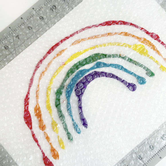 Bubble Wrap Rainbow Step 3