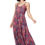 Thumbnail: Pink Purple Turquoise Women Dress