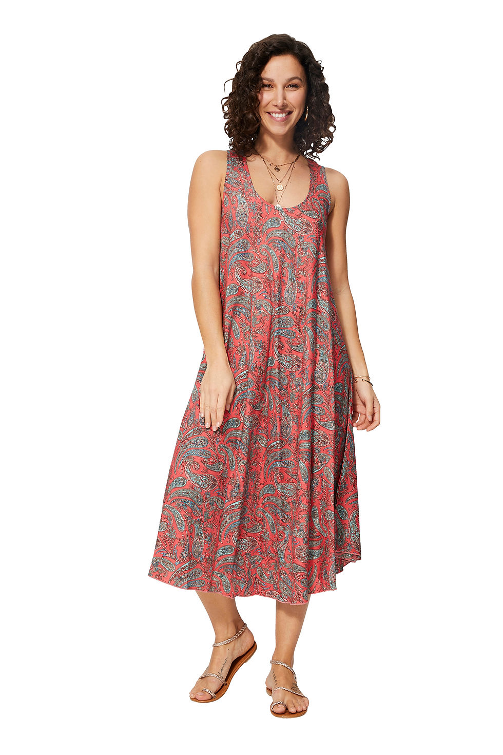 Pink Blue Women Dress