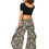Thumbnail: Black Beige Gold Women Trousers