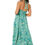 Thumbnail: Green Blue Cream Women Dress