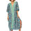Thumbnail: Navy Blue Green Grey Women Kaftan