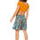 Miniatura: Turquoise Purple Yellow <b>Women</b> <i>Skirt</i>