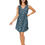 Thumbnail: Turquoise Navy Blue Pink Women Dress