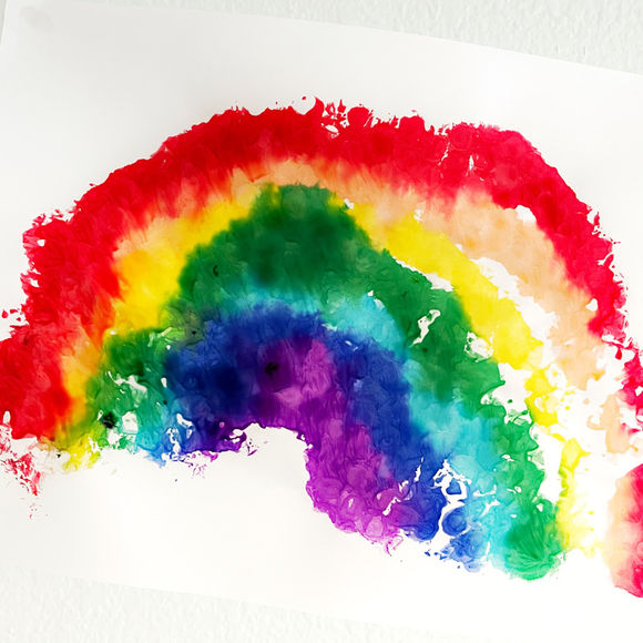 Bubble Wrap Rainbow Step 7