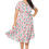 Miniatura: Beige Pink Turquoise Women Plus Size Dress