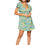 Miniatura: Turquoise Petrol Green Beige <b>Mujeres Vestido</b>
