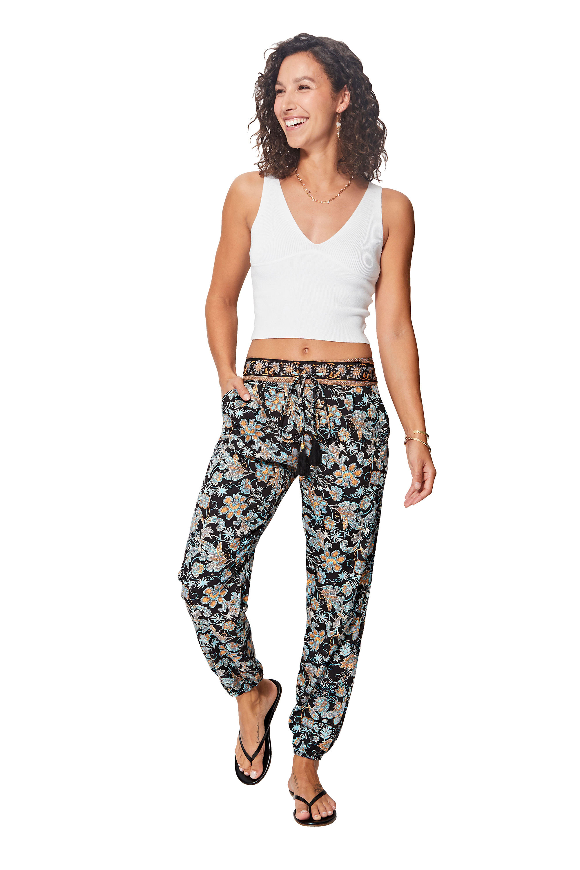 Black Grey Blue Orange Women Trousers