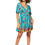 Miniatura: Turquoise Navy Blue Pink Yellow <b>Women Dress</b>