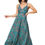 Thumbnail: Petrol Green Pink Women Dress