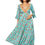 Thumbnail: Turquoise Yellow Red Women Dress