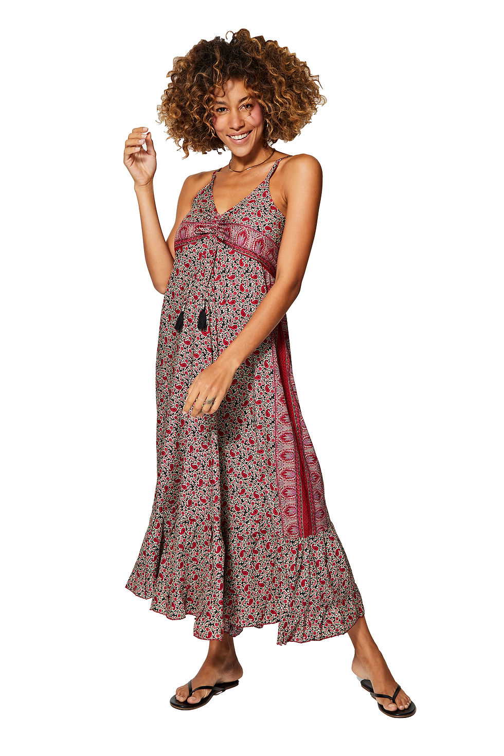 Pink Black Green Women Dress