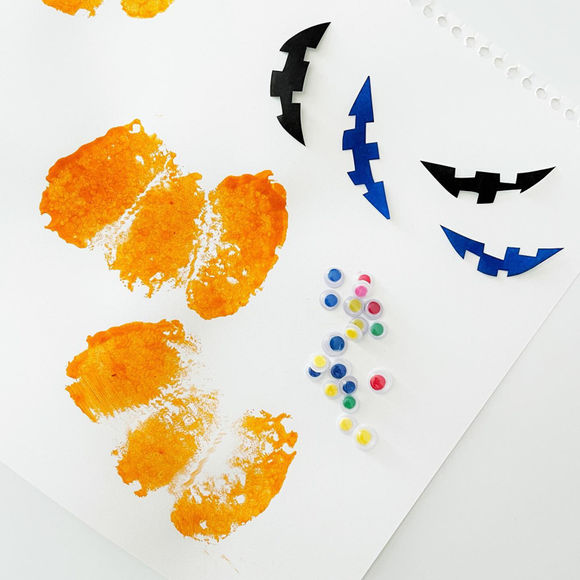 Sponge Painted Pumpkin Step 6
