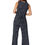 Thumbnail: Navy Blue White Women Jumpsuit
