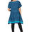 Thumbnail: Navy Blue Turquoise Purple Women Plus Size Tunic