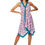 Miniatura: White Pink Grey Turquoise Women Tunic
