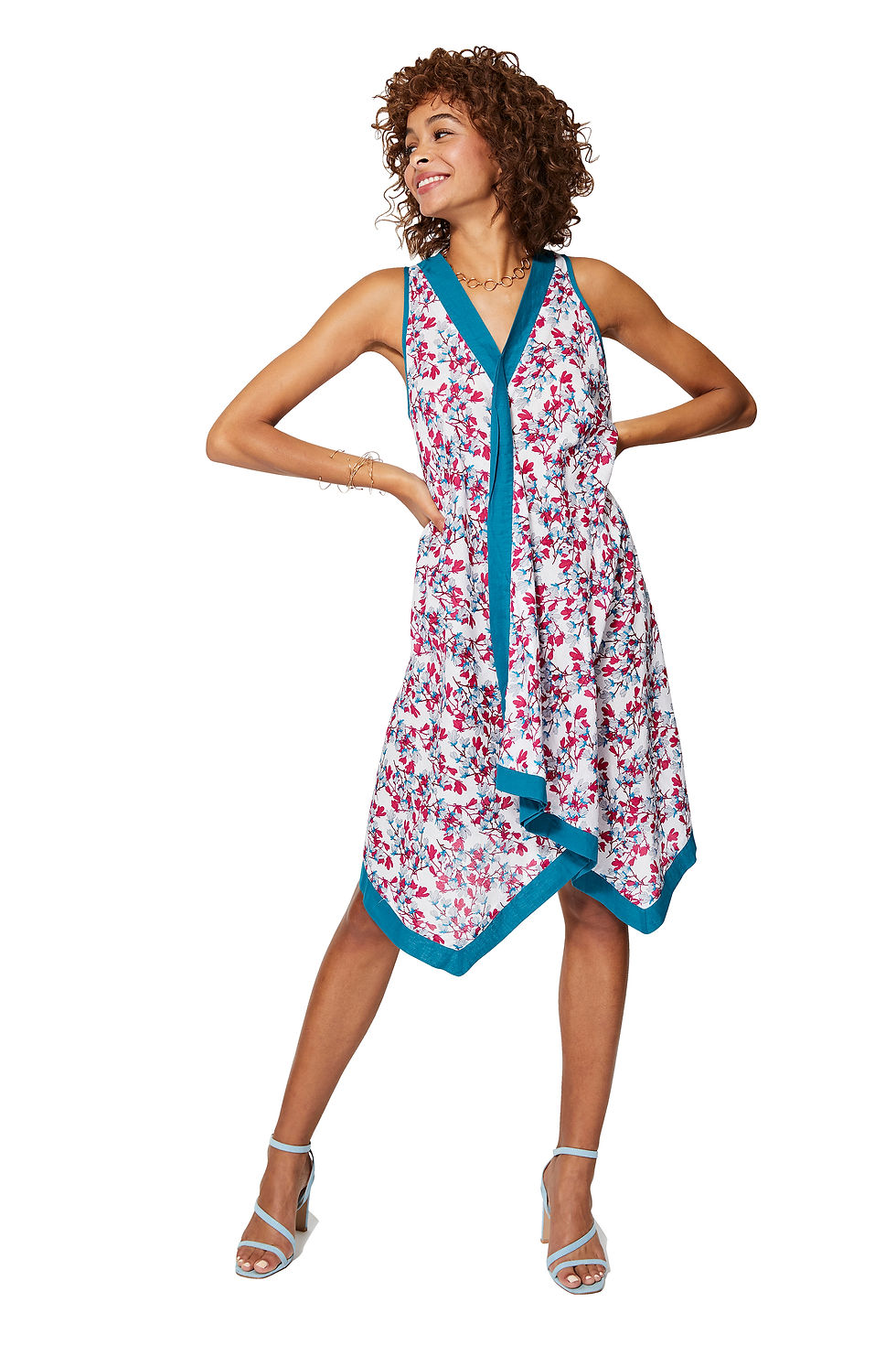 White Pink Grey Turquoise Women Tunic