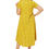 Miniatura: Amarillo Verde Blanco Rosa Mujeres Vestido Talla Grande