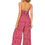 Thumbnail: Pink White Petrol Black Women Jumpsuit