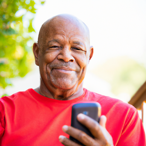 elderly african american man holding a smartphone.png