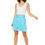 Thumbnail: Turquoise White Yellow Women Skirt