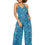 Thumbnail: Turquoise Navy Blue Grey Women Jumpsuit