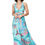 Thumbnail: Turquoise Blue Orange Purple Women Dress