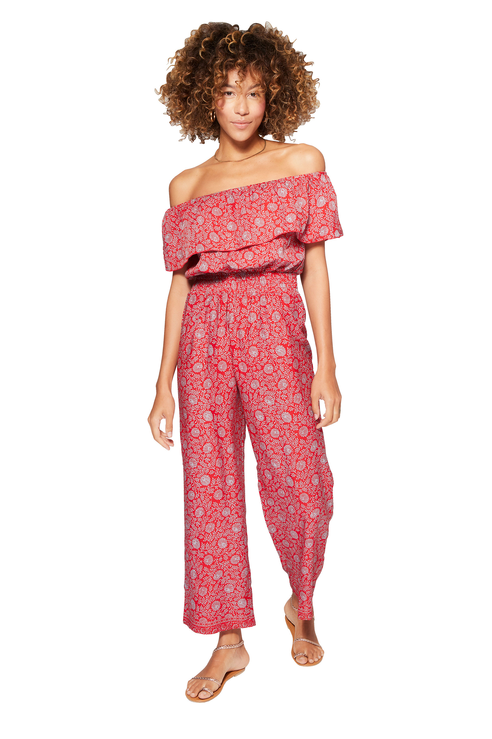 Orange Grey Women Jumpsuit