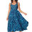 Thumbnail: Blue Navy Blue Cream Women Dress