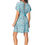 Thumbnail: Blue Pink Green Cream Women Dress