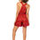 Thumbnail: Red Orange Blue Women Short Jumpsuit