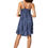 Miniatura: Azul Crema Rosa Vestido de Mujer