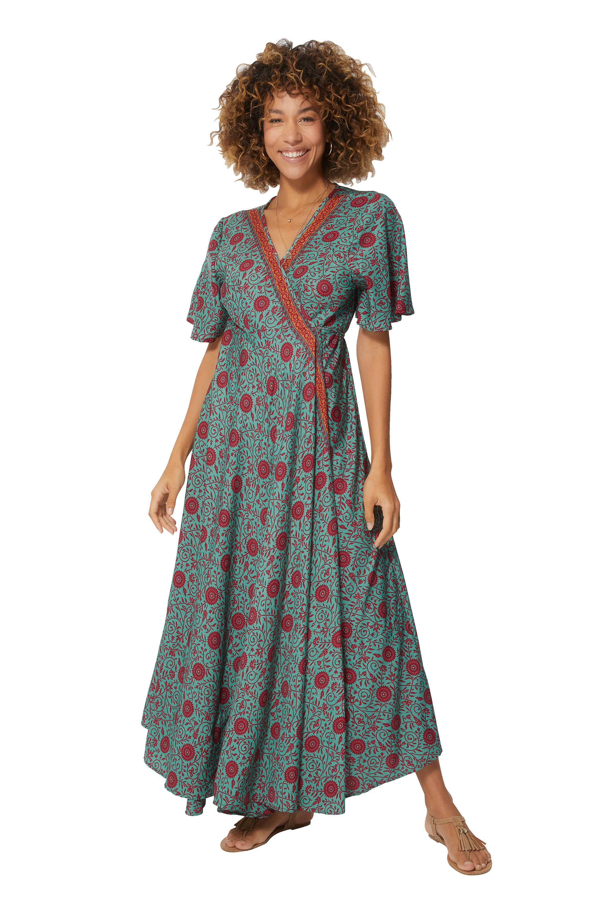 Vestido de Mujer Verde Borgoña