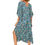 Thumbnail: Navy Blue Green Grey Women Kaftan