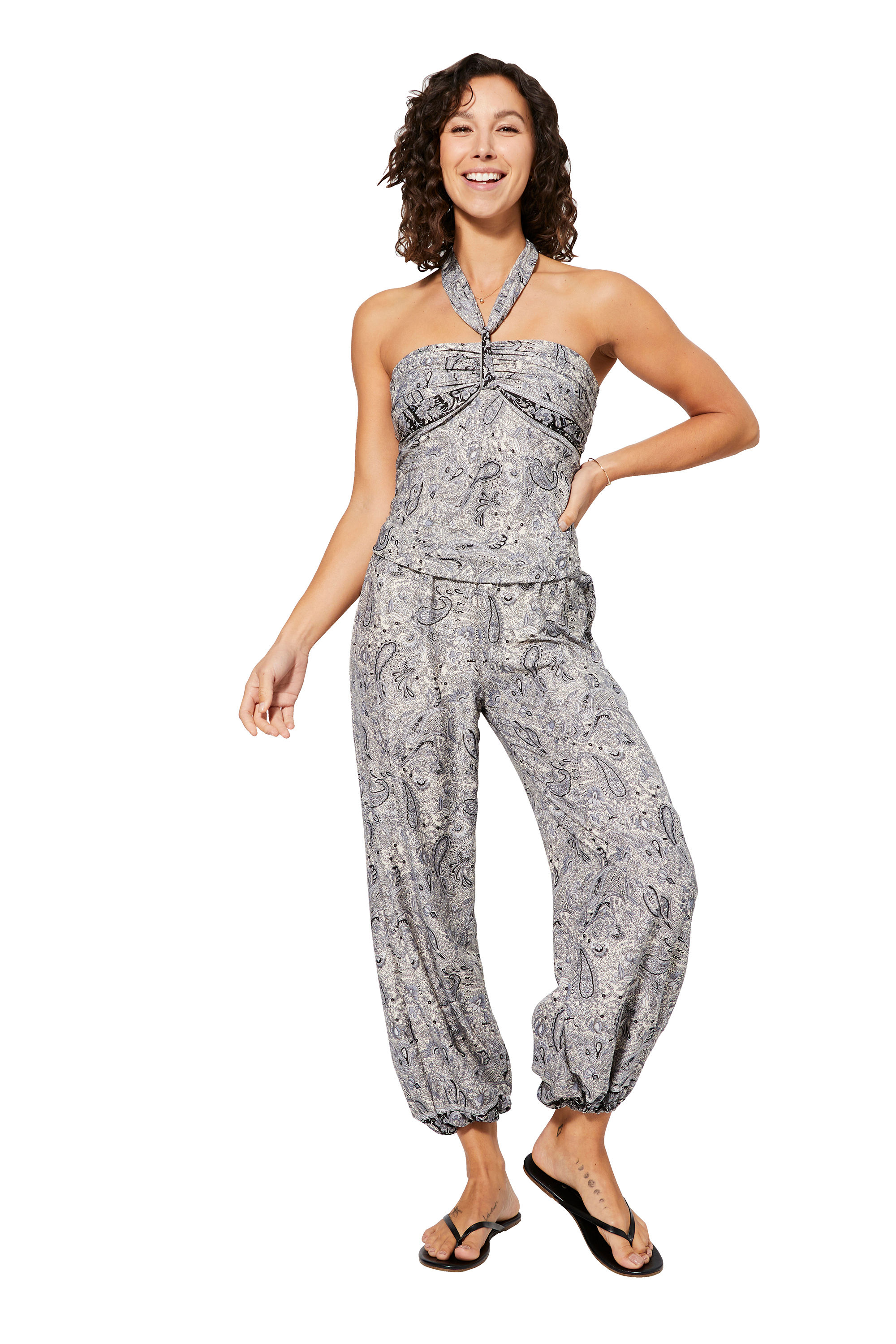 White Black Women Jumpsuit