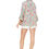 Miniatura: Beige Pink Turquoise Mujeres Kimono