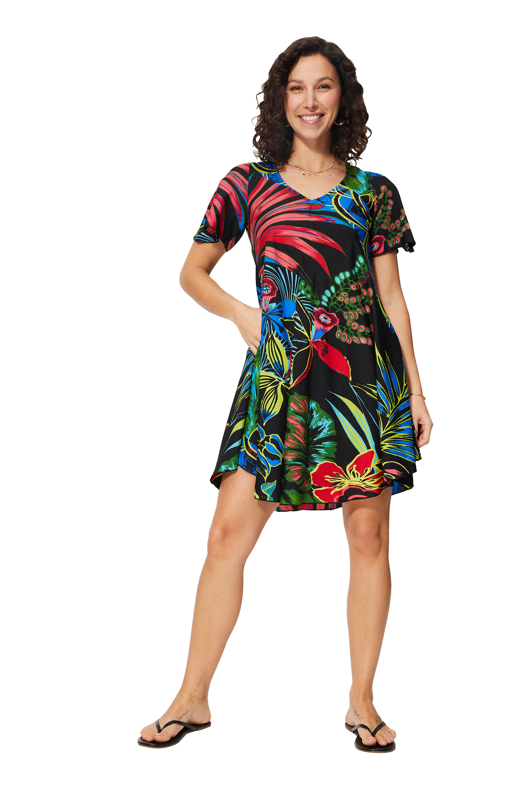 Black Red Green Blue Women Dress
