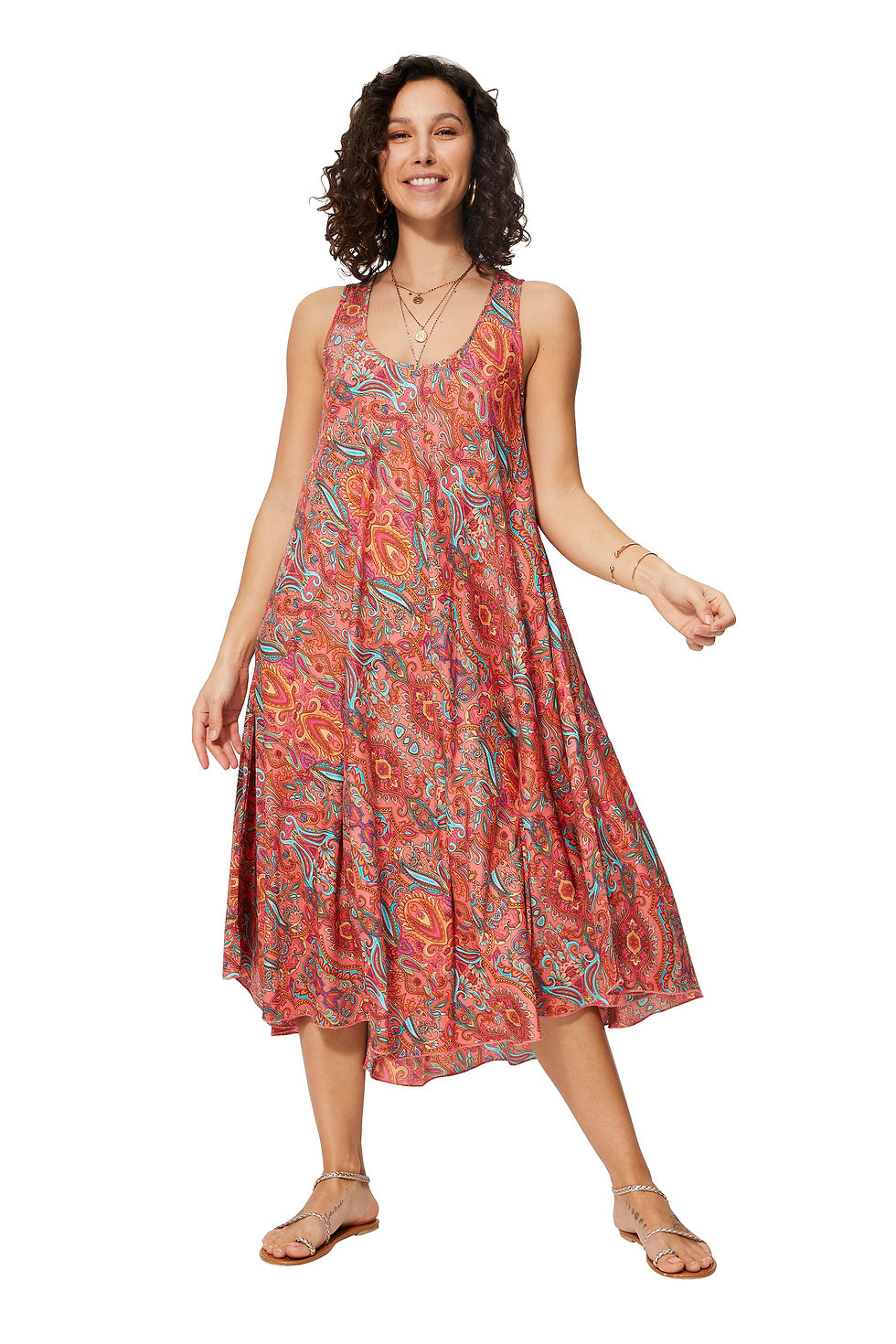 <span style="color:pink">Pink</span> <span style="color:orange">Orange</span> <span style="color:turquoise">Women Dress</span>