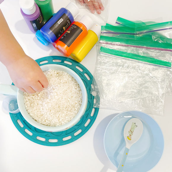 Rainbow Rice Step 1