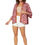 Miniatura: <span>Pink Burgundy Beige Orange Women Kimono</span>