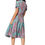 Miniatura: Turquoise Pink Gold Women Dress