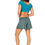 Miniatura: Navy Blue Turquoise Beige Mujeres Corto