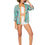 Miniatura: Turquoise Yellow Red <b>Women</b> <i>Kimono</i>