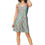 Thumbnail: Turquoise Pink Blue Green Women Dress