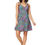 Miniatura: Azul Verde Morado Naranja Vestido de Mujer