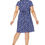 Thumbnail: Blue White Women Plus Size Dress
