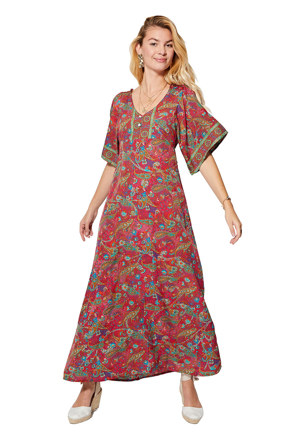 Pink Green Blue Women Dress