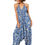 Thumbnail: Beige Navy Blue Women Jumpsuit