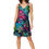 Miniatura: Azul Rosa Verde Amarillo Vestido de Mujer