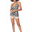 Thumbnail: Black Cream Pink Blue Women Sleeveless Top